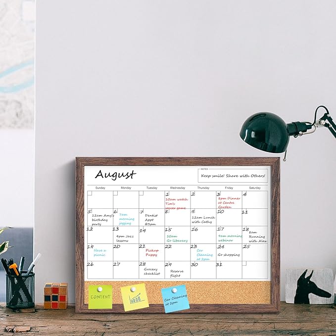 Calendar Whiteboard for Wall, 17x13 Inches White Board Calendar Dry Erase - Image 8