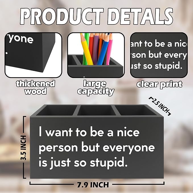 XPH Funny Pen Pencil Holder Organizer - Image 7