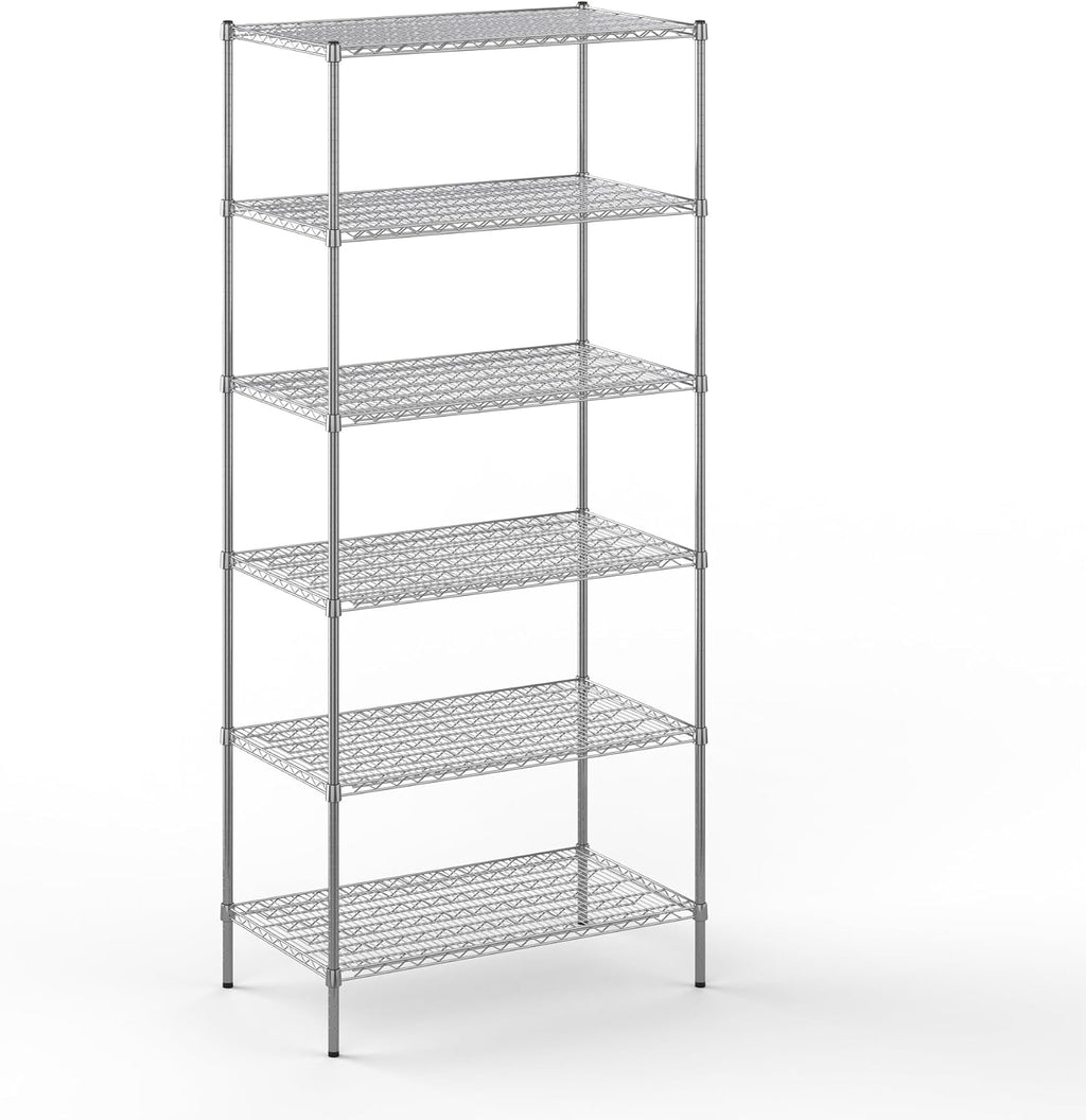 Regal Altair 24" Deep x 42" Wide x 96" Height Wire Shelving Kit | 6-Tier | NSF