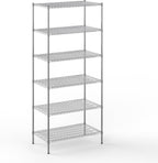 Regal Altair 24" Deep x 42" Wide x 96" Height Wire Shelving Kit | 6-Tier | NSF