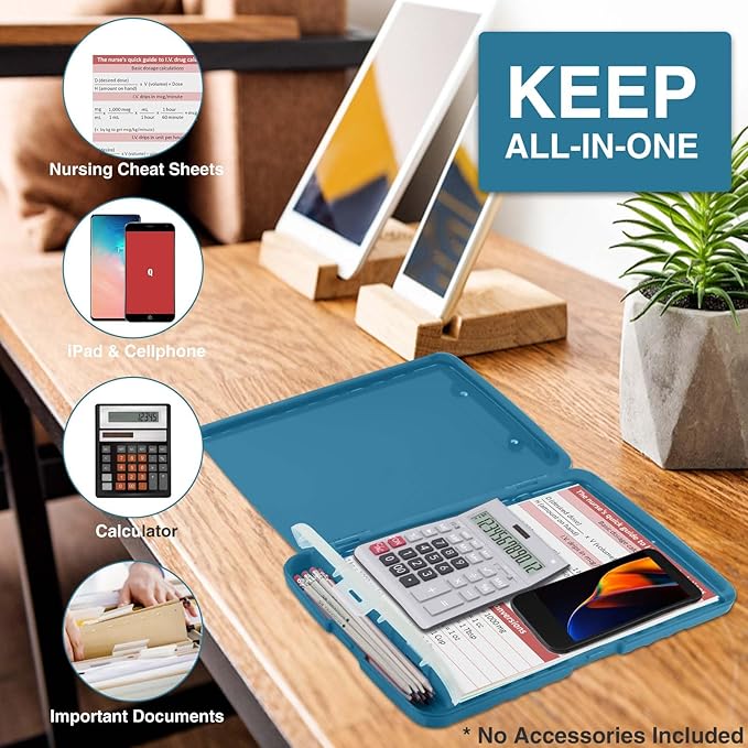 Sooez Clipboards with Storage, High Capacity Clip Boards 8.5x11 with Storage - Image 5
