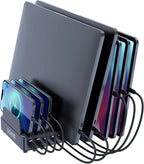 chipofy 500W Charging Station for Multiple Devices, 10-Port Multi USB C Fast by GaNPDchargerUSBCcarcharger