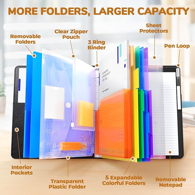 JoyCat 3 Ring Binder Clipboard - Image 2