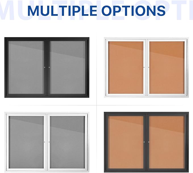 SWANCROWN Enclosed Bulletin Board 48x36in, Outdoor Bulletin Board Weatherproof - Image 5
