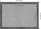 Amanti Art Grey Framed Magnetic Board 27x39 Large Vision Board - Image 4