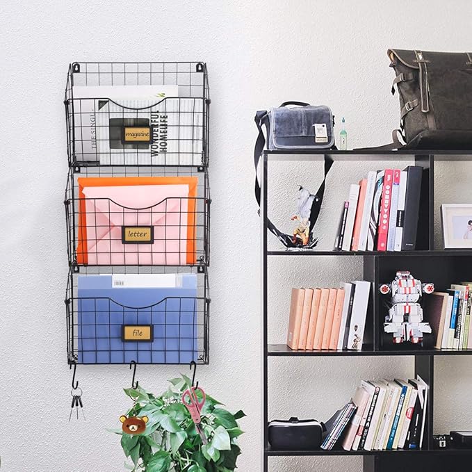 X-cosrack 3-Tier Hanging Wall Files Rack - Image 6