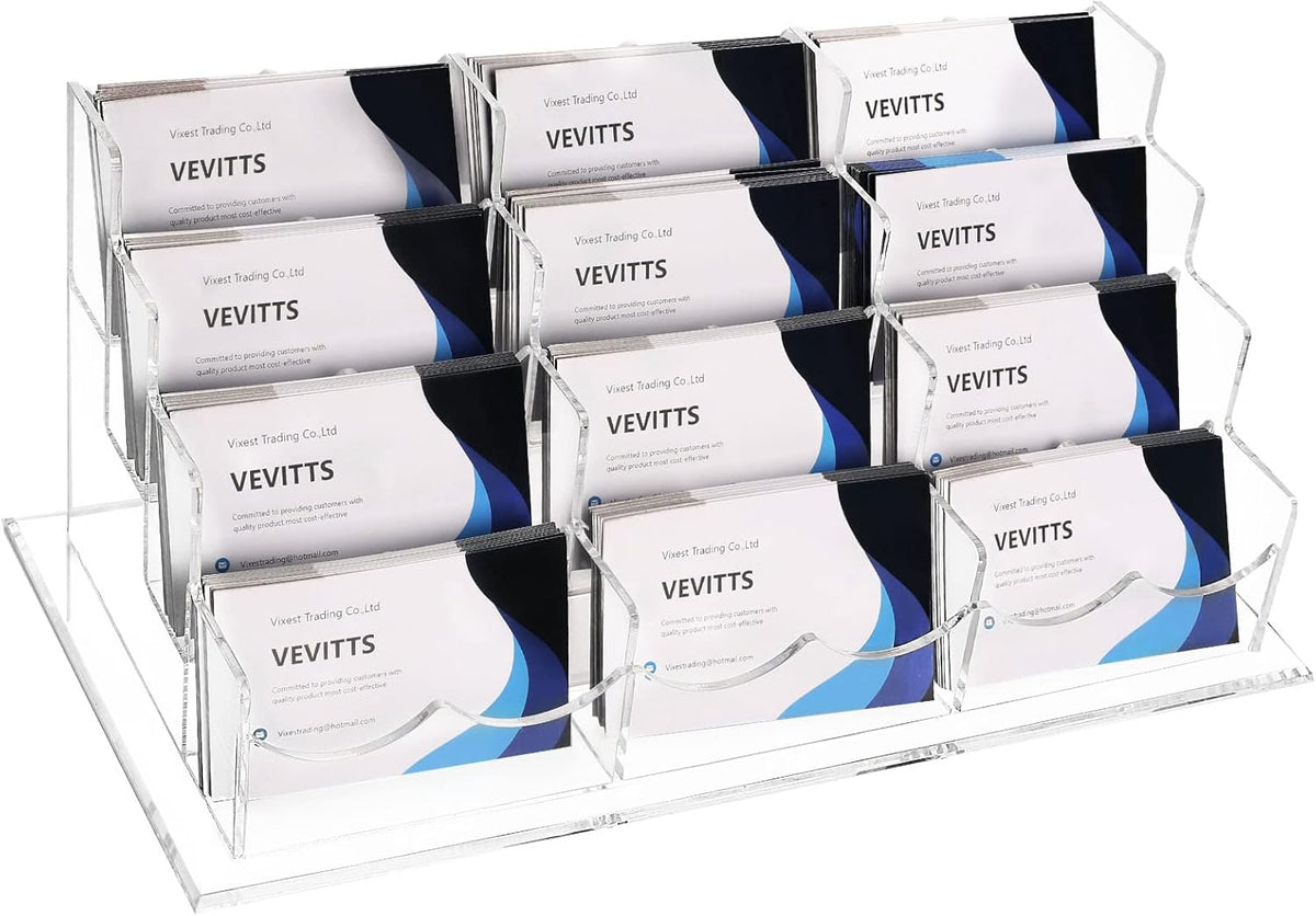 Vevitts Business Acrylic Card Holder Display