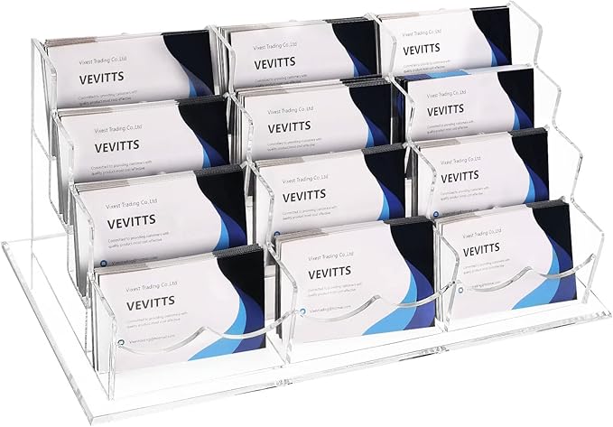 Vevitts Business Acrylic Card Holder Display by Vevitts