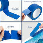 XUXU 16Pack Blue Painters Tape 2 inch Wide Masking Tape Bulk - Image 4