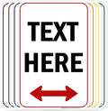 Custom Arrow, Custom Directional Sign, Two Way Arrow, 12x18 Inches, 55 mil by MySignCenter