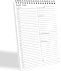 To Do List Notepad Half-Hour Hourly Schedules by GOLDPEI