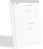 To Do List Notepad Half-Hour Hourly Schedules by GOLDPEI