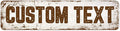 Custom Sign, Custom Street Sign, 11 Font Colors, 13 Font Styles, 4 Hole Options by MySignCenter