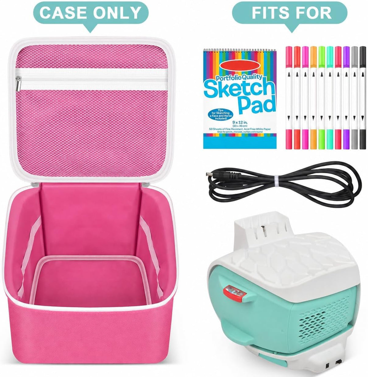saika art projector case for flycatcher smart sketcher shown in use