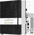 OFFIGIFT Bullet Dotted Journal, Large A4 Hardcover Leather Journal, 312 by OFFIGIFT