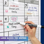 Magnetic-Receptive Dry Erase Two Month Laminated Jumbo Wall Calendar, Big - Image 4