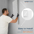 BUBOS 2 PCS Acoustic Panels, 47.2''x11.8'' Fabric Soundproof Wall Panels - Image 8