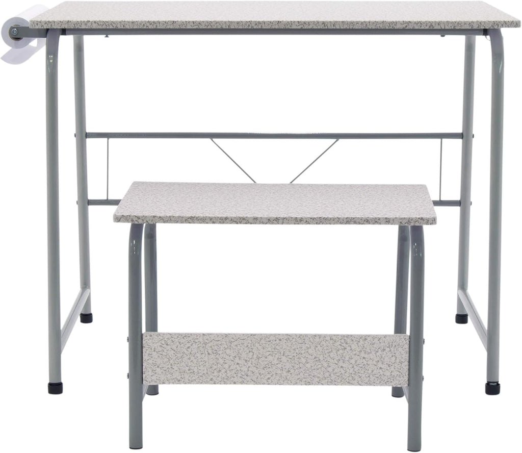 SD Studio Designs Project Center, 55128 Craft Table Play Desk with Bench, Grey, 37.75"W x 21.75"D x 28"H,Grey