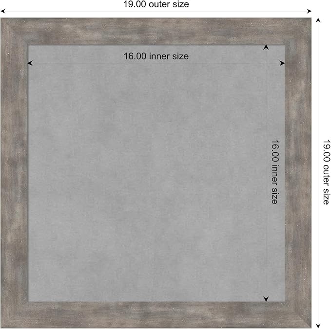 Amanti Art Silver Framed Magnetic Board 19x19 Small Vision Board - Image 4