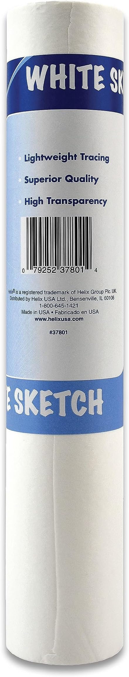 Helix - Sketch & Tracing Paper Roll - 12 Inch by 50 Yards - Transparent by MapedHelixUSA