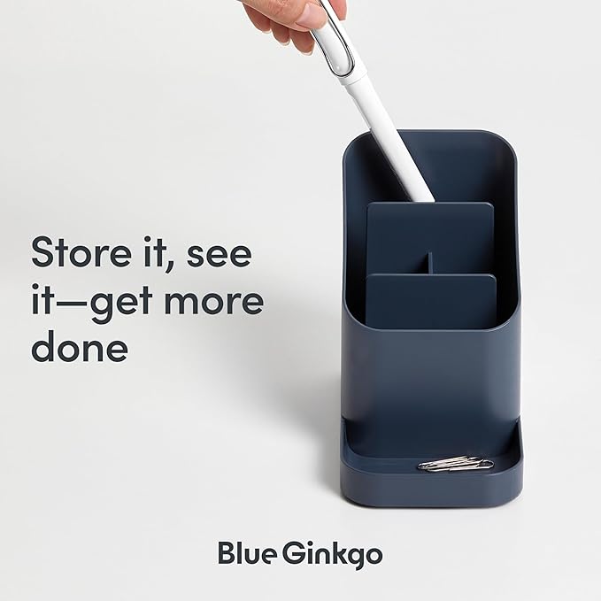 BLUE GINKGO Desk Holder – Korean-Made Office Organizer - Image 4