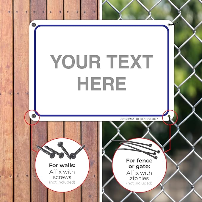 Custom Sign, Personalized Metal Signs, Customize - Image 4