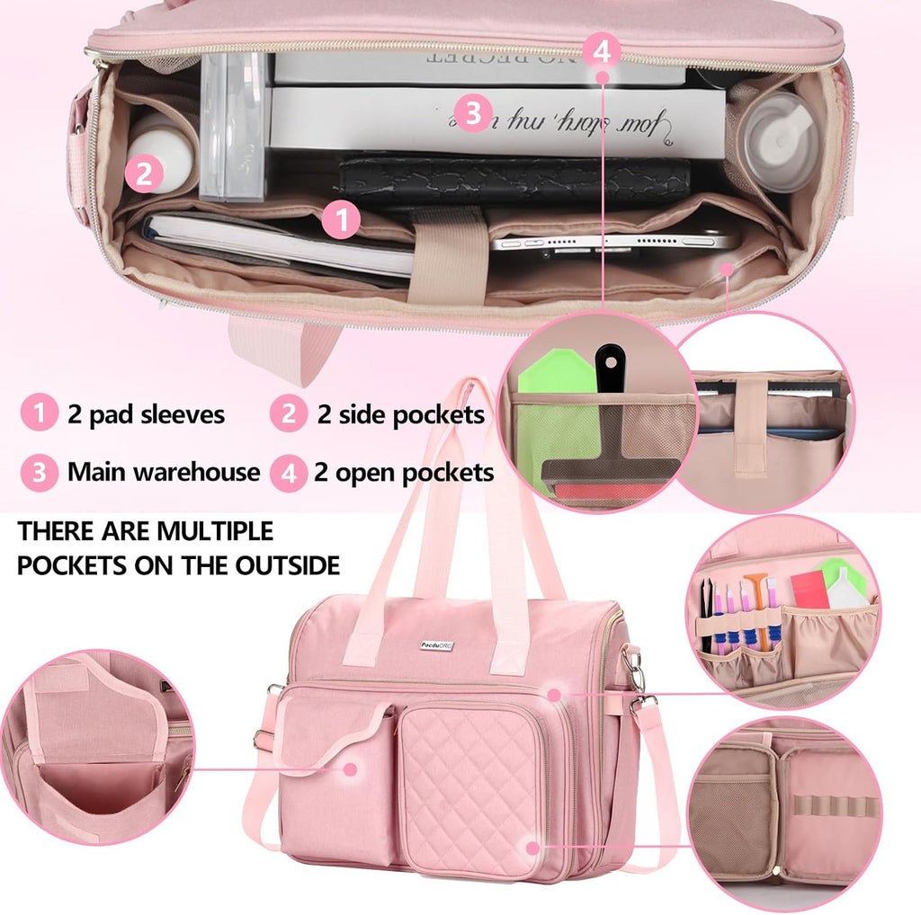 portable a4 light pad storage bag for diamond, side view