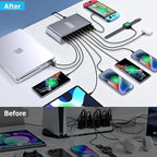 800W USB C Fast Charger Block, Dual PD3.1 140W 10 Port USB Charging Station - Image 7