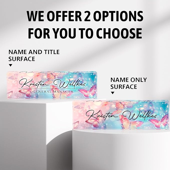 Personalized Name Plate for Desk Custom Acrylic Desk Name Plate Custom Employee - Image 6