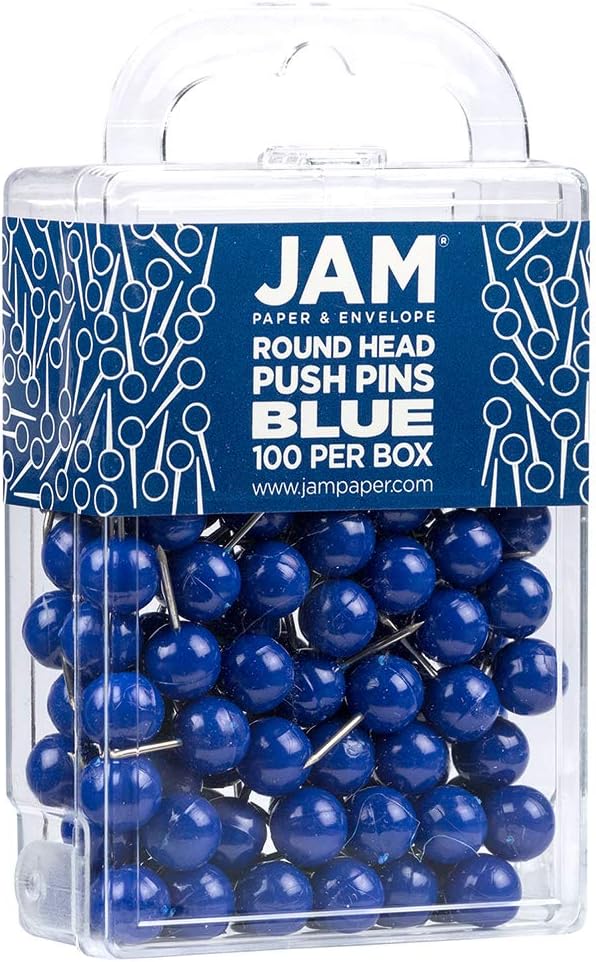 JAM PAPER Colorful Push Pins - Image 2