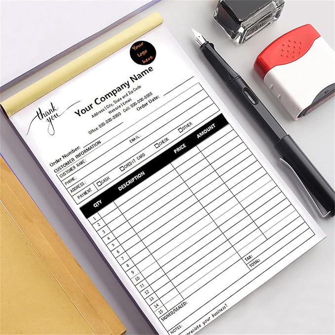Custom Invoice Book in 3-Part /2-Part Receipt Book - Image 3