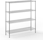 Regal Altair 18" Deep x 60" Wide x 64" Height Wire Shelving Kit | 4-Tier | NSF by Regal+Altair