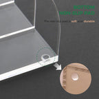 AIDIMOO Acrylic Magazine File Holder, 4 Vertical Compartments Desk Document - Image 8