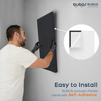 BUBOS 4 PCS Acoustic Panels, 23.6''x11.8'' Fabric Soundproof Wall Panels - Image 8