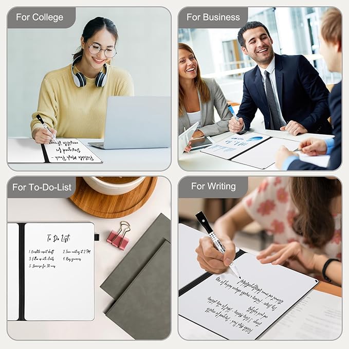 AGM Portable White Board Dry Erase Notebook, Small Travel Dry Erase Board - Image 8