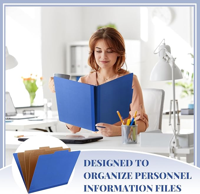 Skyygemm 36 Pcs Classification Folders Letter Size, 3 Divider Pressboard File - Image 6