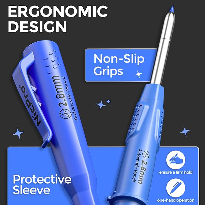 Nicpro 5 Pack CP3000 Carpenter Pencils - Image 5