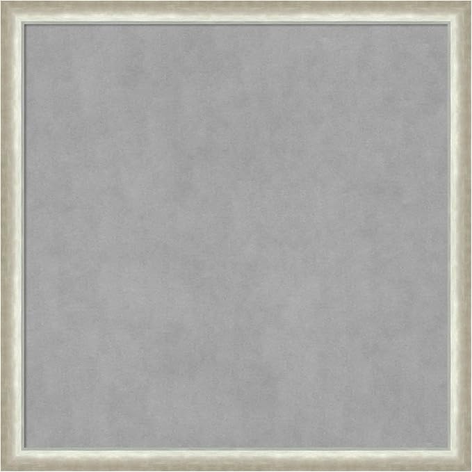Amanti Art Silver Framed Magnetic Board 26x26 Medium Vision Board by AmantiArt