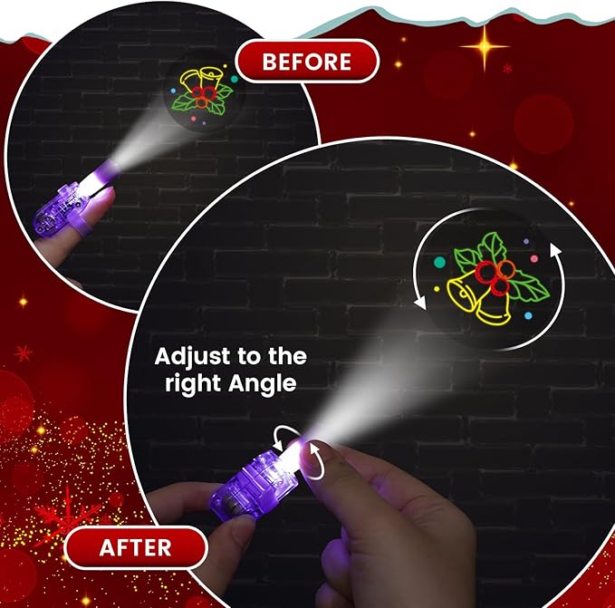 LovesTown 24PCS Christmas Party Favors Flashlights, Glow in The Dark Christmas - Image 4