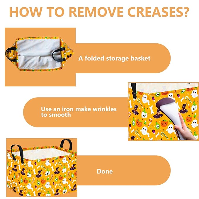 FUULOXE Halloween Empty Storage Basket - Image 6