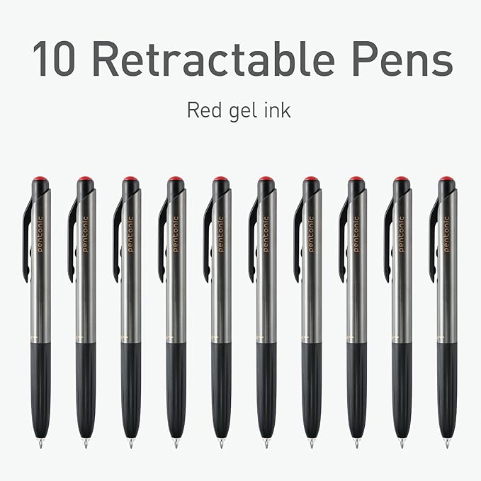 Pentonic GR-T Retractable Gel Pens, 0.7 mm Fine Point, Smooth Writing - Image 3