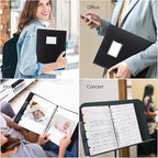 Uquelic 50-Pocket Binder with Plastic Sleeves, High-Capacity Document Organizer - Image 9