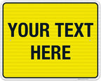 Personalized Custom Yellow Background Customize by SigoSigns