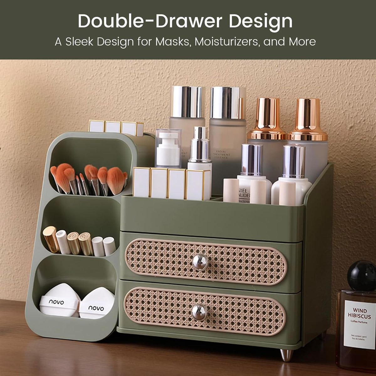 Aveniee Makeup Organizer with Drawers for Vanity, Big Cosmetic Perfume Makeup...