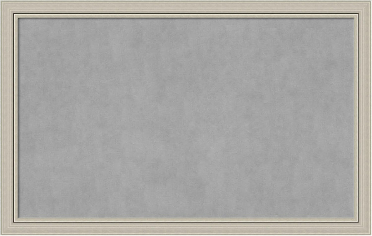 Amanti Art Silver Framed Magnetic Board 28x44 Large Vision Board