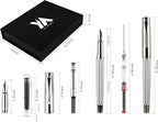 YICMY Fancy Fountain Pen Set – Fine & Medium Nibs, Includes 18 Ink Cartridges - Image 3
