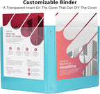 CIXILDTS 6-Pack 1-Inch Binder, Standard 3 Ring Binder Fit Letter Size Paper - Image 5