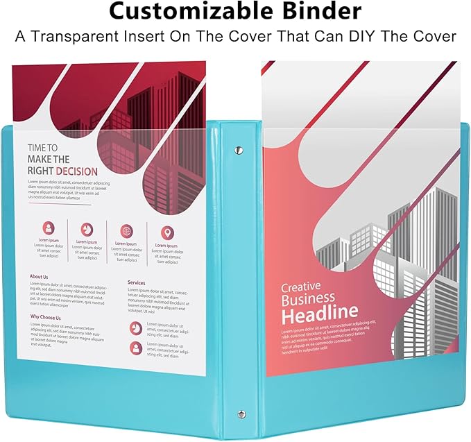 CIXILDTS 6-Pack 1-Inch Binder, Standard 3 Ring Binder Fit Letter Size Paper - Image 5