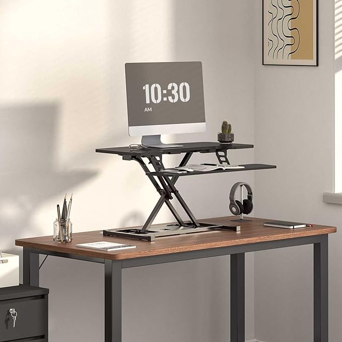 FLEXISPOT 36-inch Standing Desk Converter Height Adjustable Sit to Stand Up - Image 2