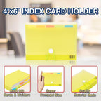 H4D 4x6 Index Card Case with 100 Heavyweight Ruled Index Cards and Dividers - Image 3